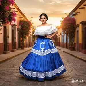 Mexican circle practice skirt folklorico China Oaxaca